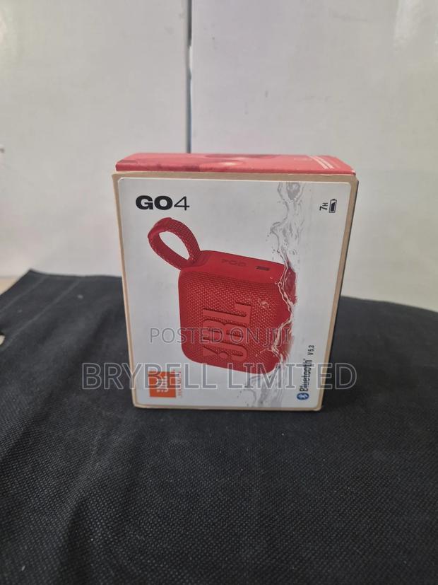 Red JBL Go4 Portable Bluetooth Speaker