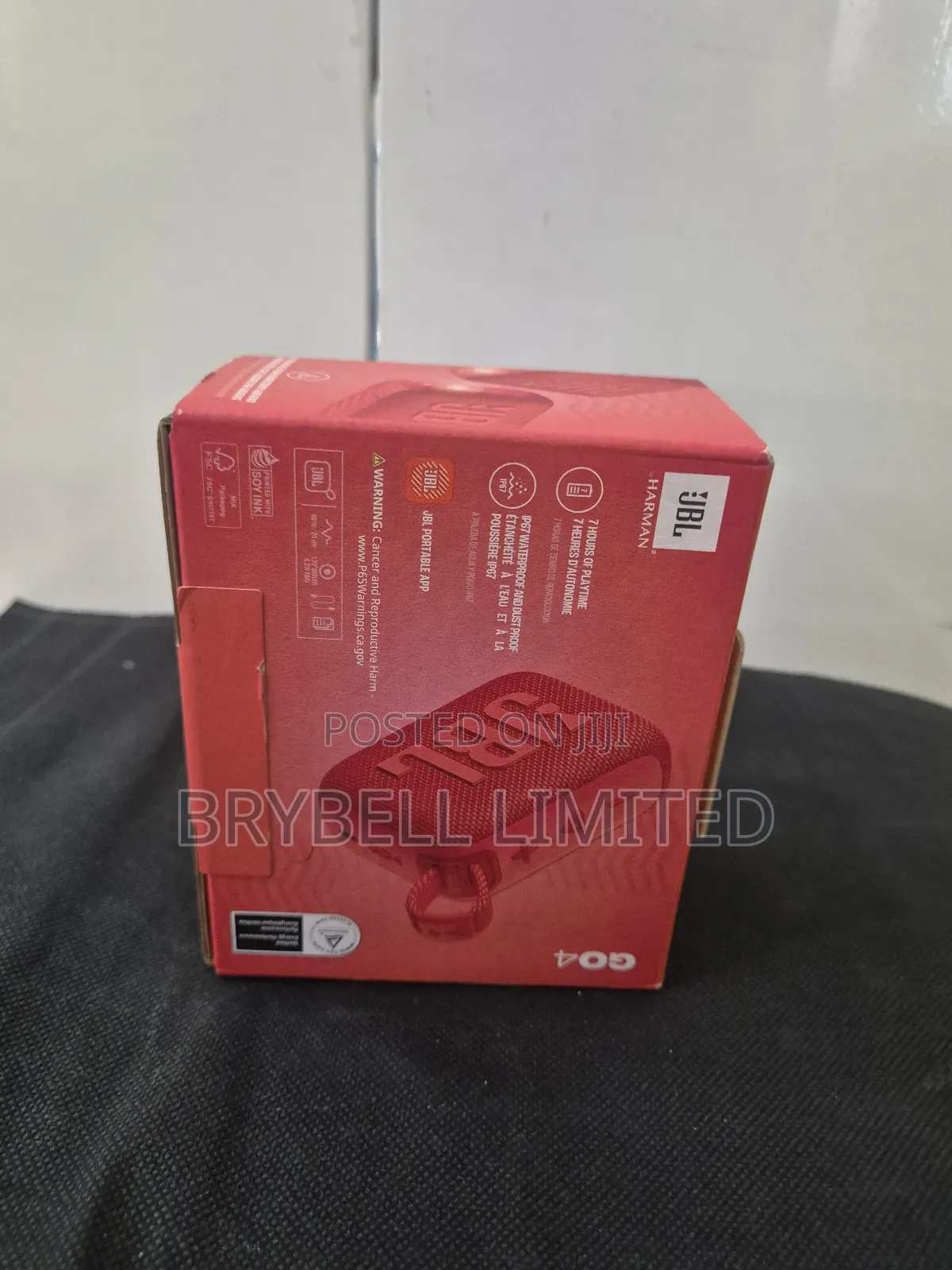 Red JBL Go4 Portable Bluetooth Speaker