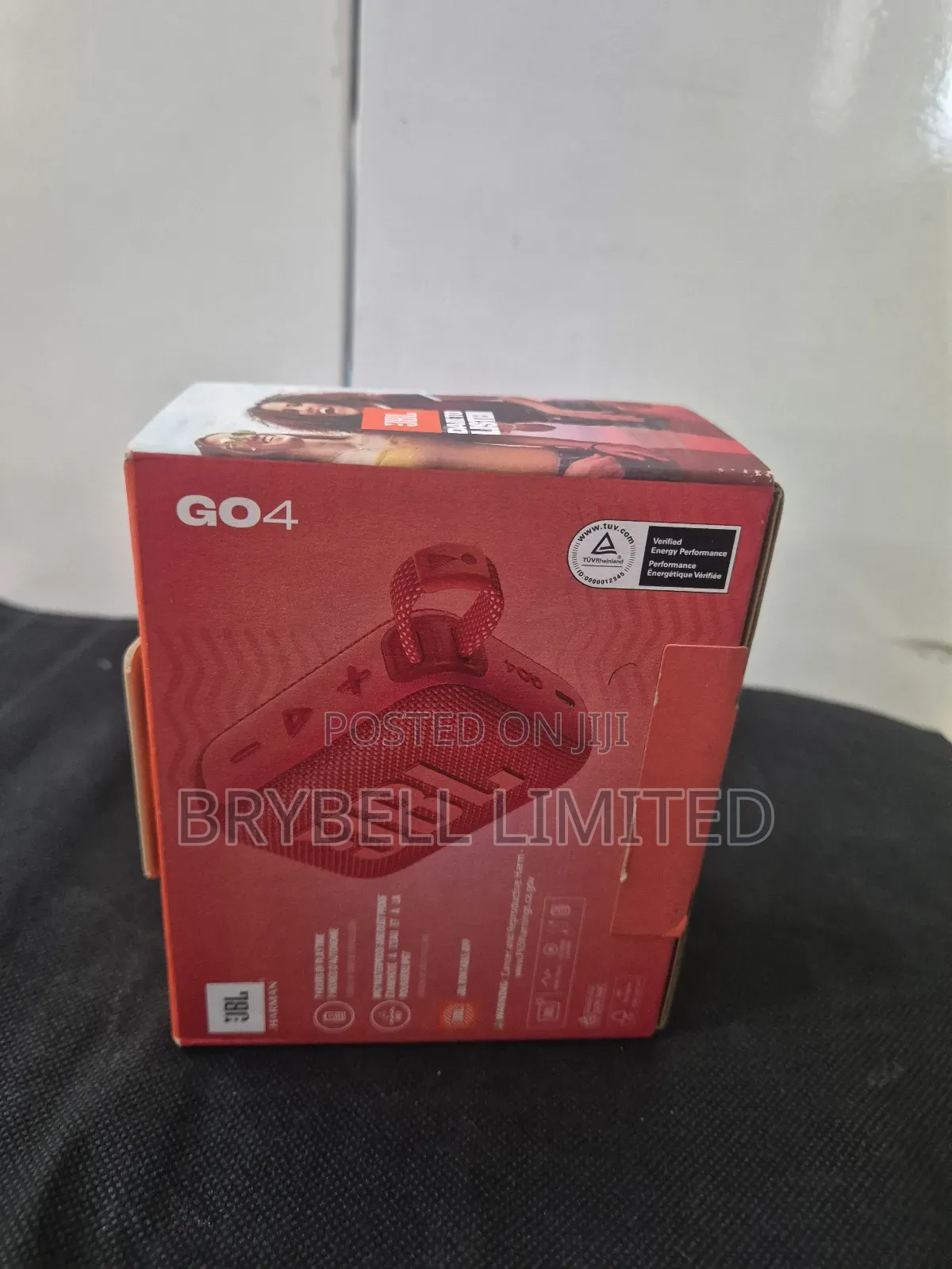 Red JBL Go4 Portable Bluetooth Speaker