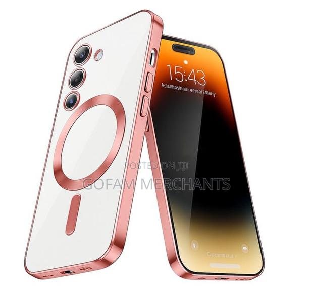 Magsafe Case With Camera Lens Protector for Samsung Galaxy A35 - Pink