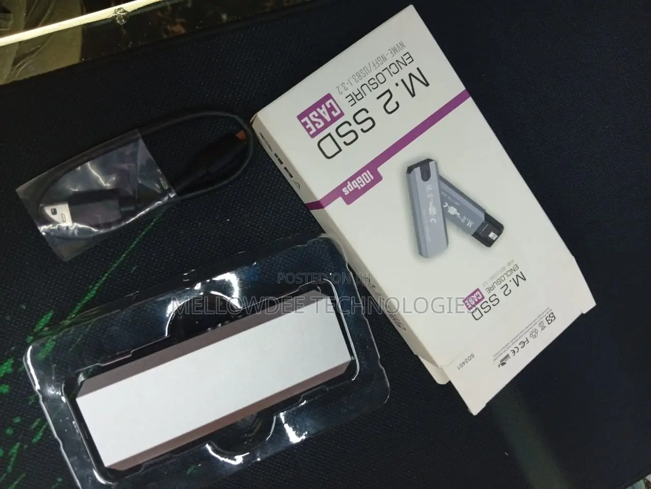 M.2 Msata Portable SSD Enclosure