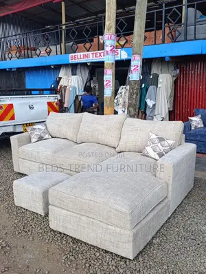 Modern Beige Sectional 6 Seater Sofa.