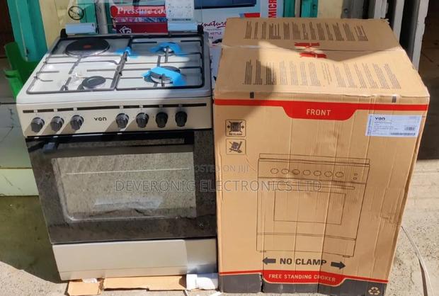 Von Vcf653151fsy Freestanding Cooker – 3 Gas + 1 Electric Burners,