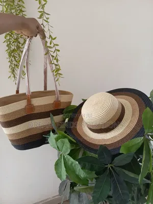 Matching Handbag and Hat Summer Hat