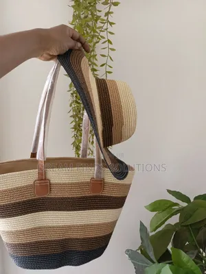 Matching Handbag and Hat Summer Hat