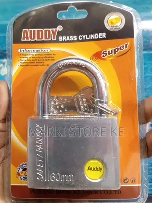 Auddy 60mm Brass Cylinder Lock With Three Doted Keys