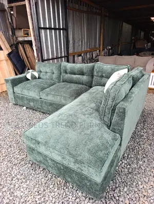 Modern Green Sectional 6 Seater Sofa.