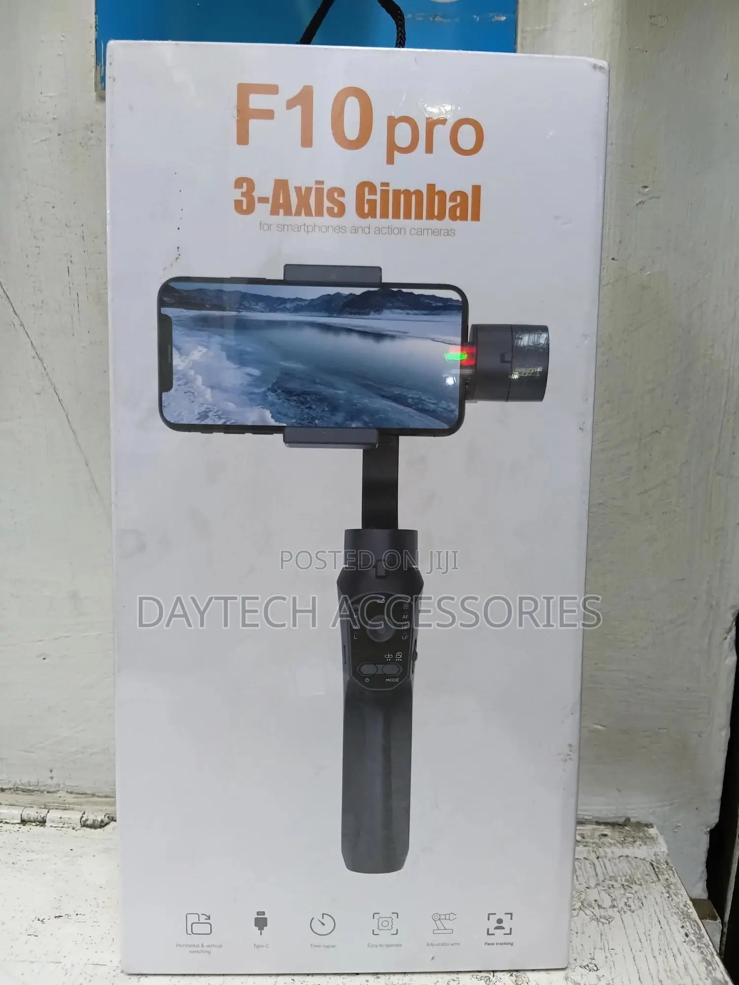 F10 Pro 3-Axis Gimbal Stabilizer for Smartphones and Action Cameras.