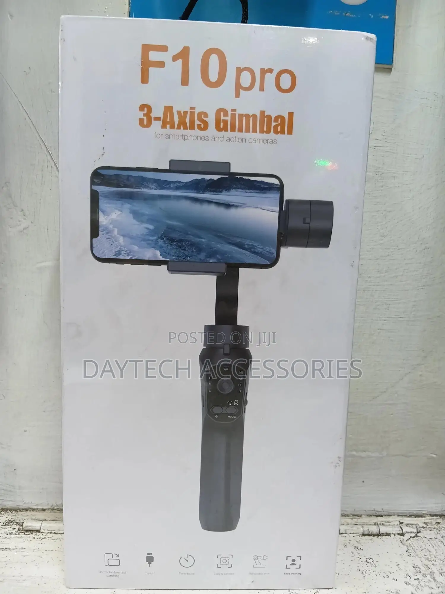 This Is a F10 Pro 3-Axis Gimbal for Smartphones and Action Cameras.