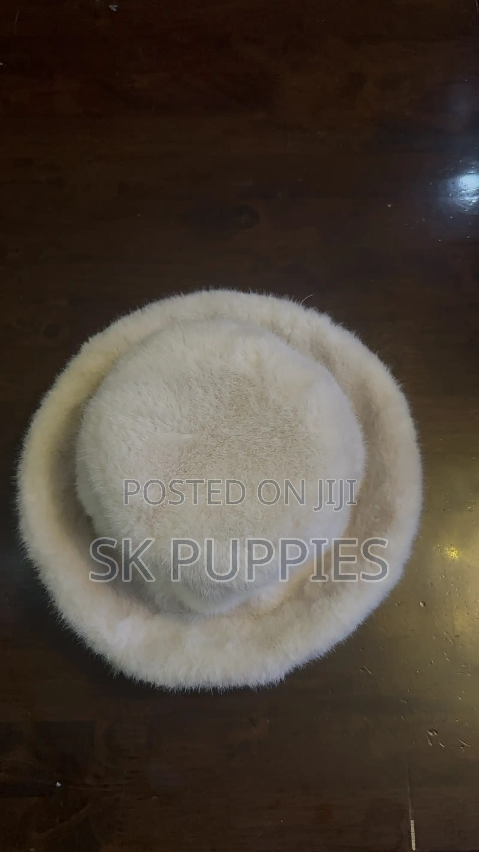 White Faux Fur Bucket Hat -Trendy Winter Aesthetic