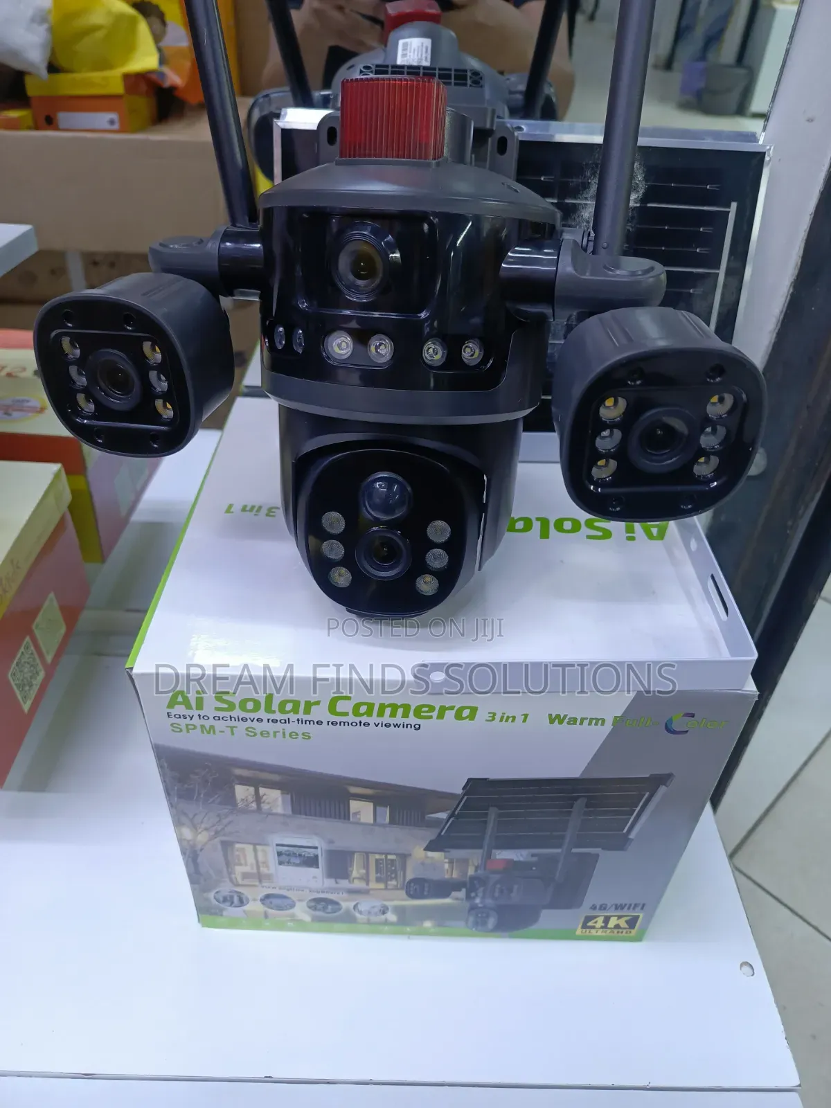 3 in 1 CCTV Camera With Solar Panel