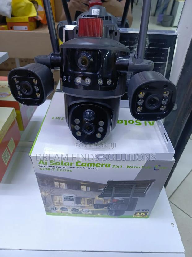 3 in 1 CCTV Camera With Solar Panel