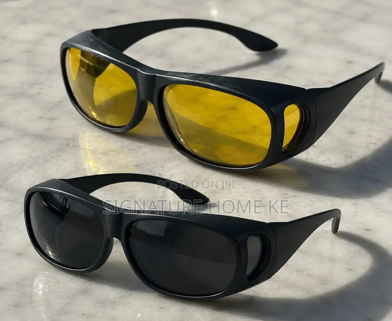 2pc Uv Protection Driving Goggles