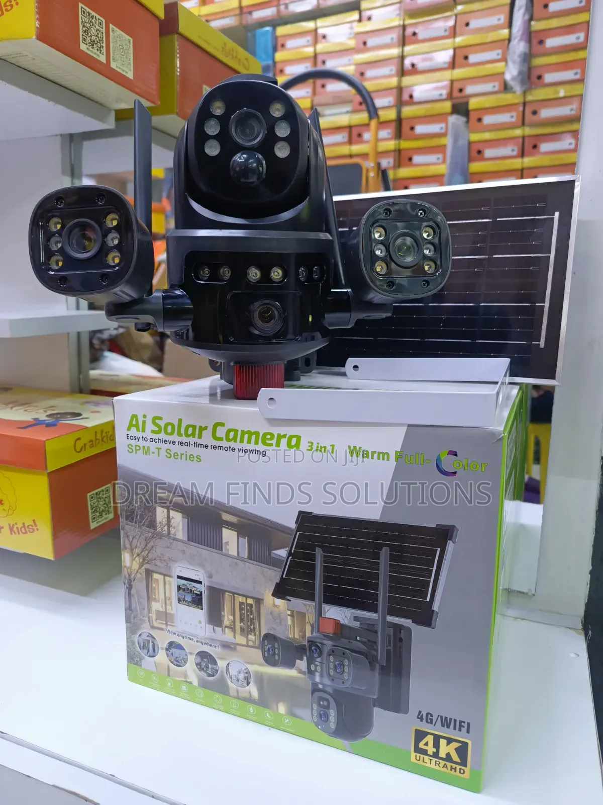 Real on Time Viewing 3 in 1 CCTV Solar Powered Camera