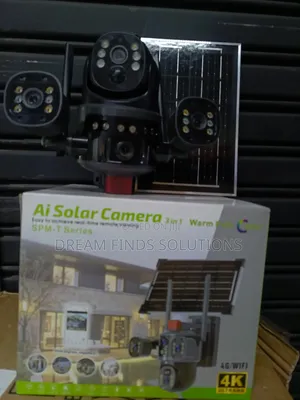 Ai 3in1 Solar CCTV Camera With Simcard