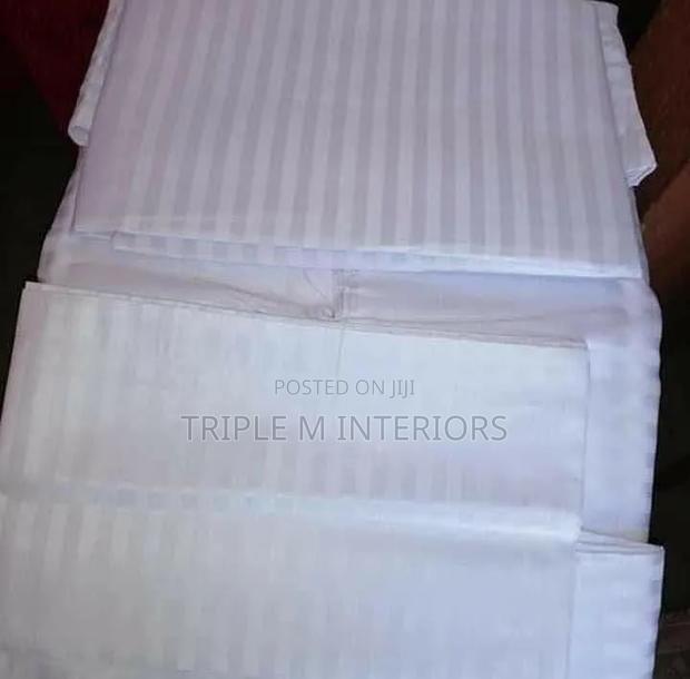 Superior Hotel White Stripe Bedding Essentials