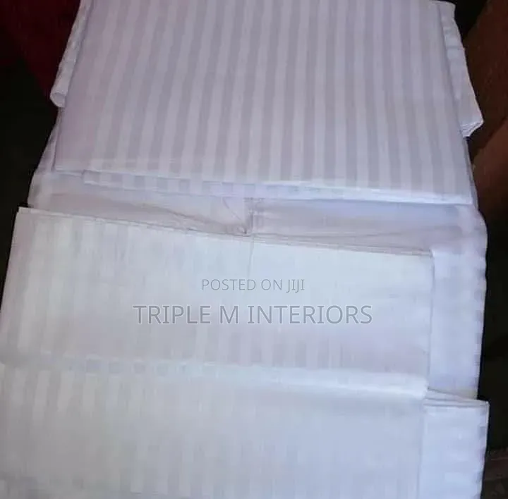 Superior Hotel White Stripe Bedding Essentials