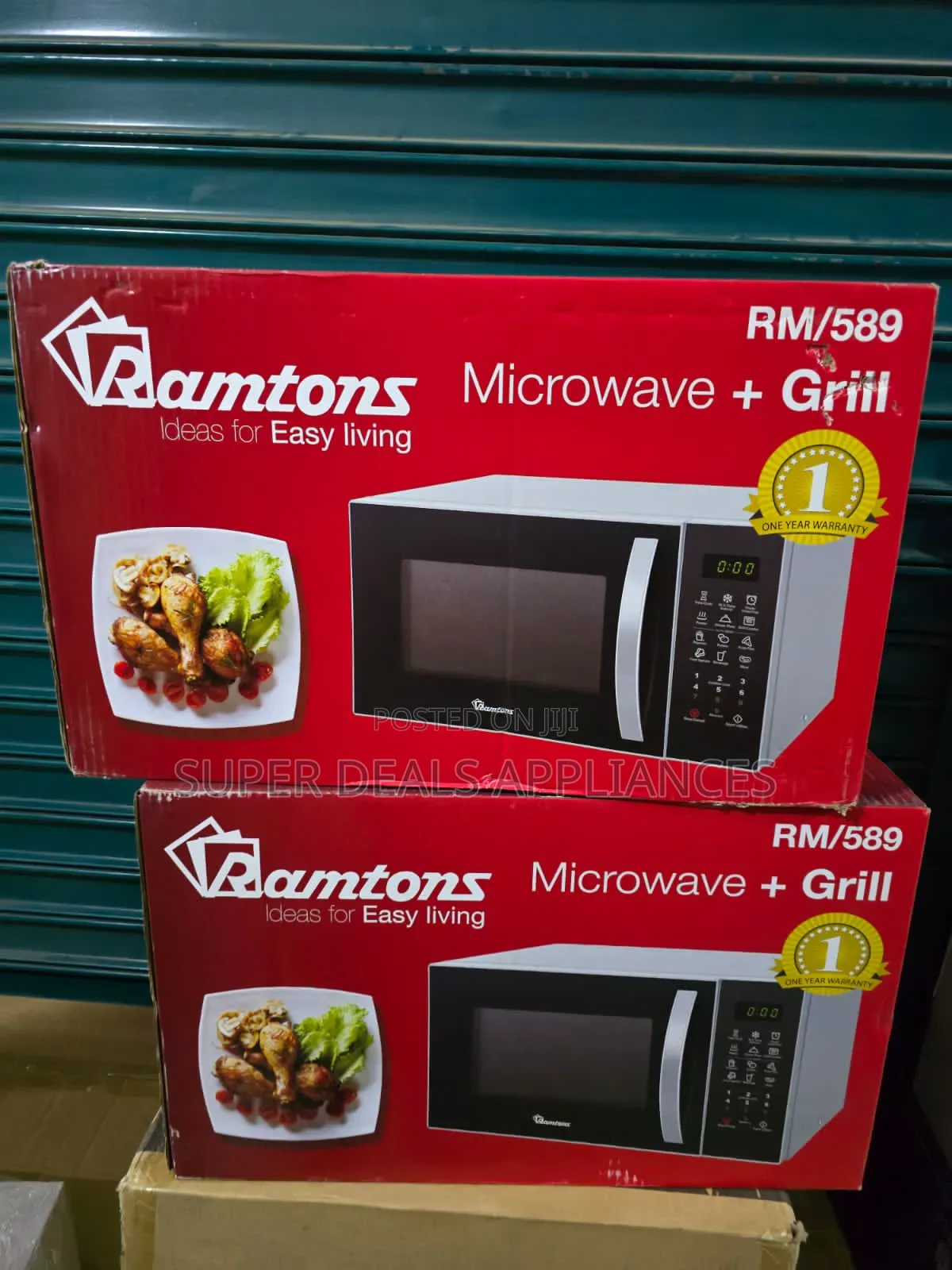 Ramtons 23litres Rm589 Microwave With Grill Rm589 (Silver)