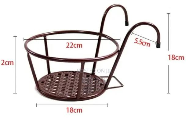 Rail Hanging Flower Pot- Pair - thumbnail 5