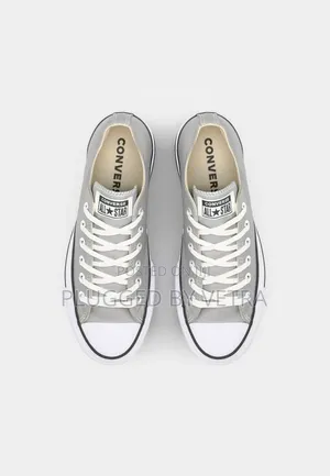 Charcoal Grey Canvas-white Laces And Classic Vulcanized Rubber Sole.