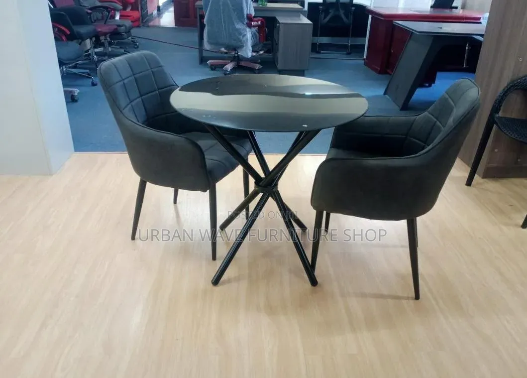 Balcony Table With Padded Chairs