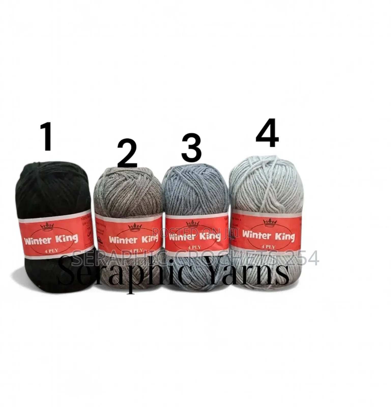 Winter King Yarn Medium Thin 4ply 10pcs 50grams Per Ball 100% Acrylic