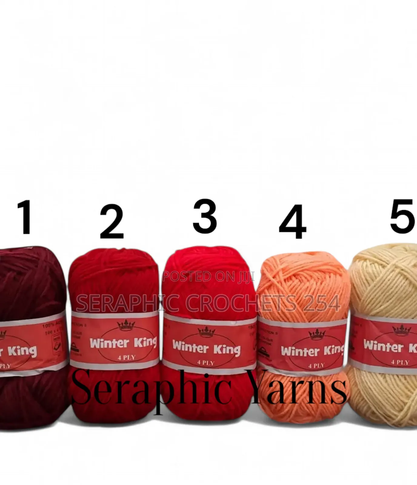 Winter King Yarn Medium Thin 4ply 10pcs 50grams Per Ball 100% Acrylic