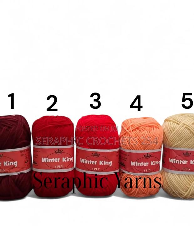 Winter King Yarn Medium Thin 4ply 10pcs 50grams Per Ball 100% Acrylic - thumbnail 4