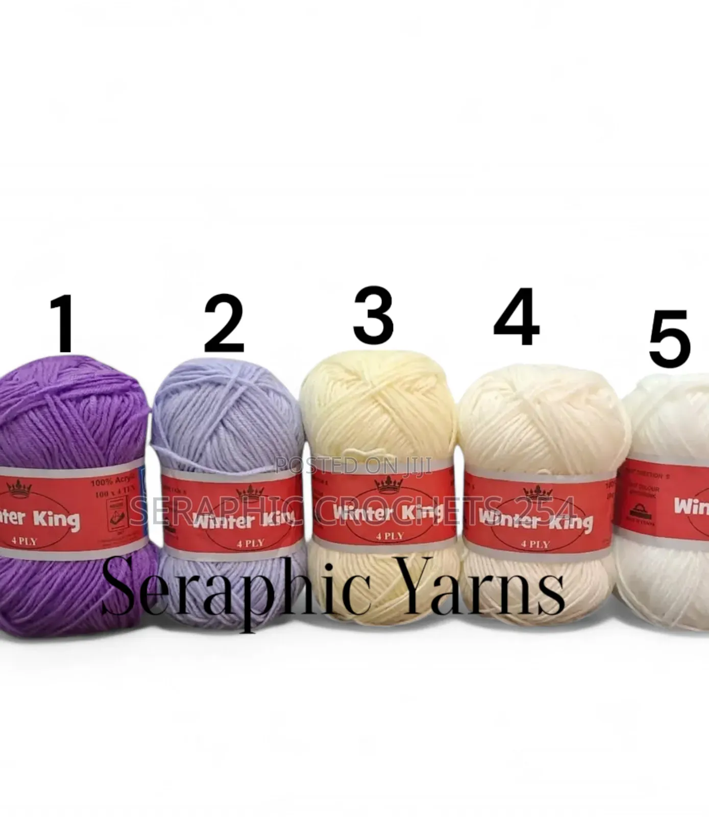 Winter King Yarn Medium Thin 4ply 10pcs 50grams Per Ball 100% Acrylic