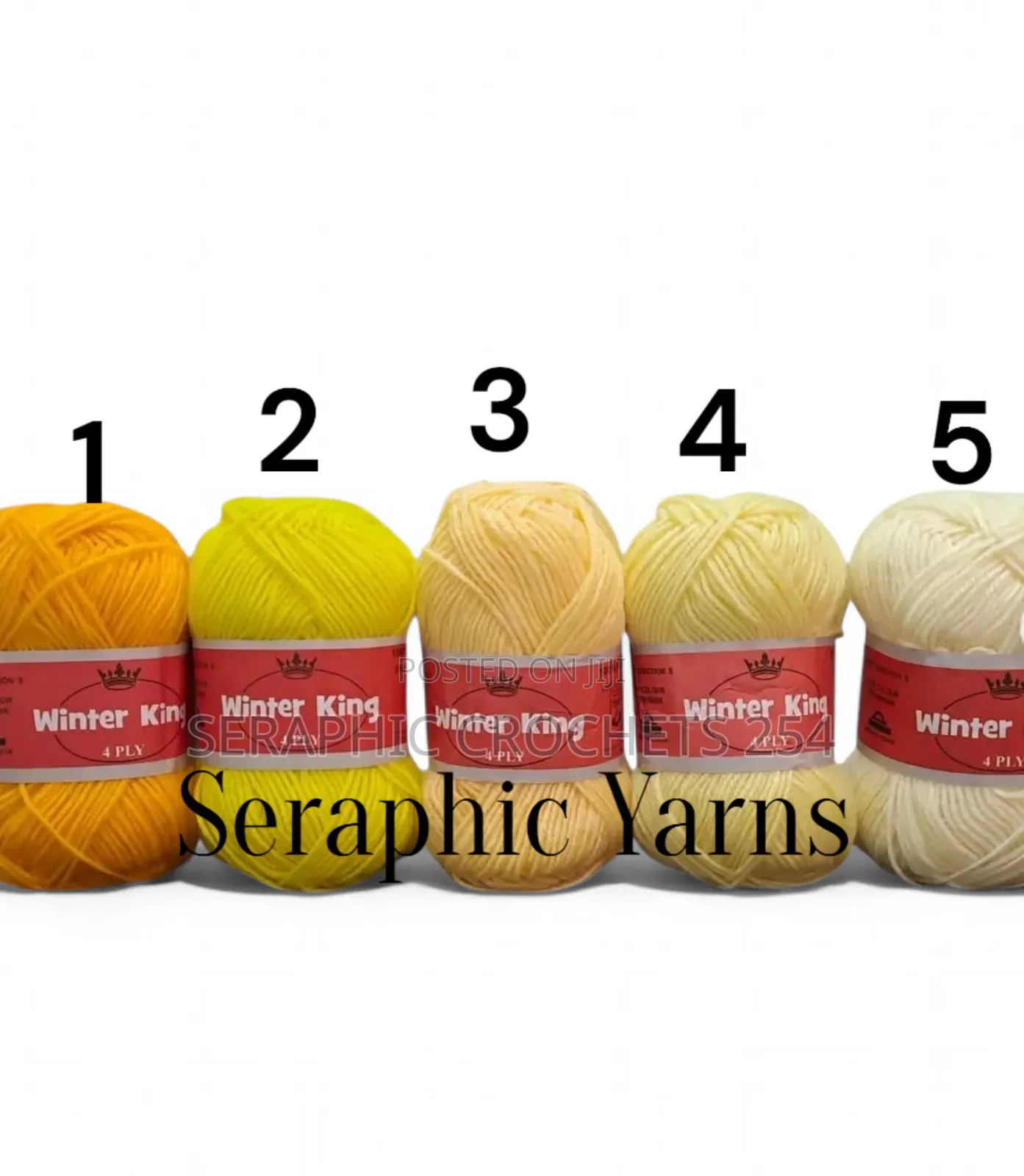 Winter King Yarn Medium Thin 4ply 10pcs 50grams Per Ball 100% Acrylic