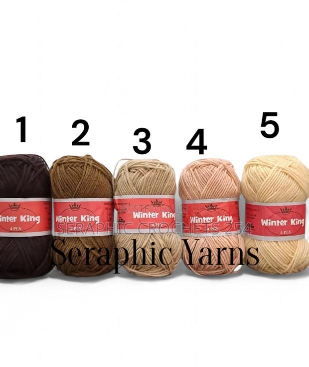 Winter King Yarn Medium Thin 4ply 10pcs 50grams Per Ball 100% Acrylic - thumbnail 8