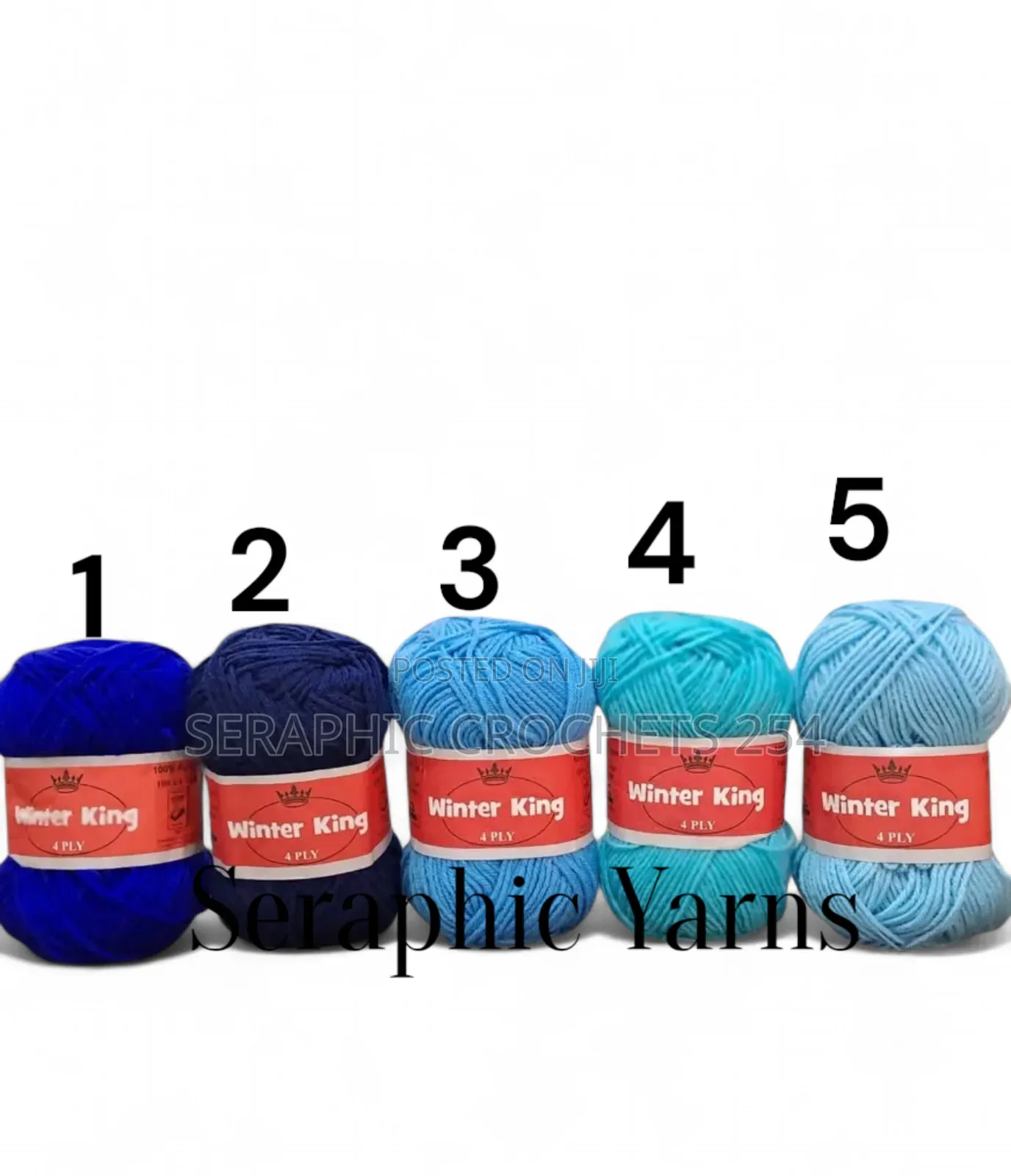 Winter King Yarn Medium Thin 4ply 10pcs 50grams Per Ball 100% Acrylic