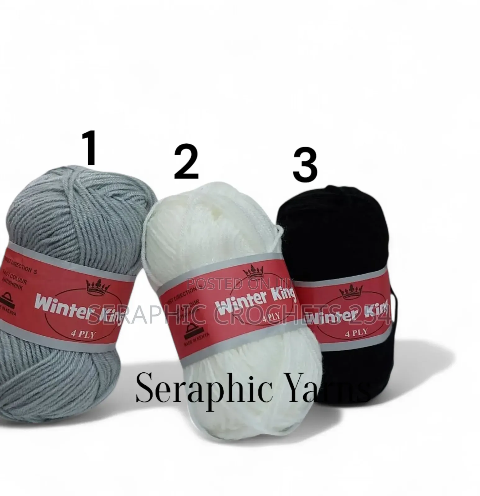 Winter King Yarn Medium Thin 4ply 10pcs 50grams Per Ball 100% Acrylic