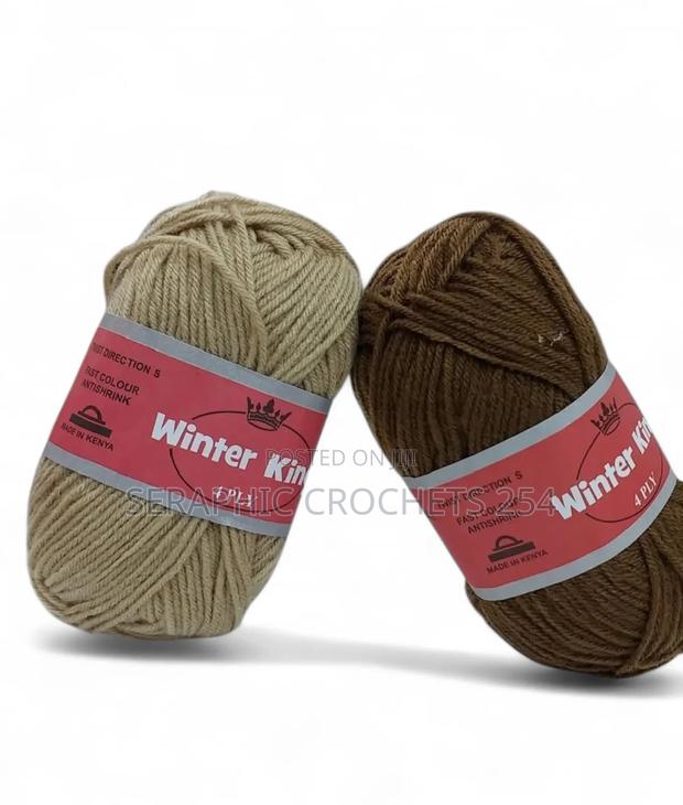 Winter King Yarn Medium Thin 4ply 10pcs 50grams Per Ball 100% Acrylic - thumbnail 15