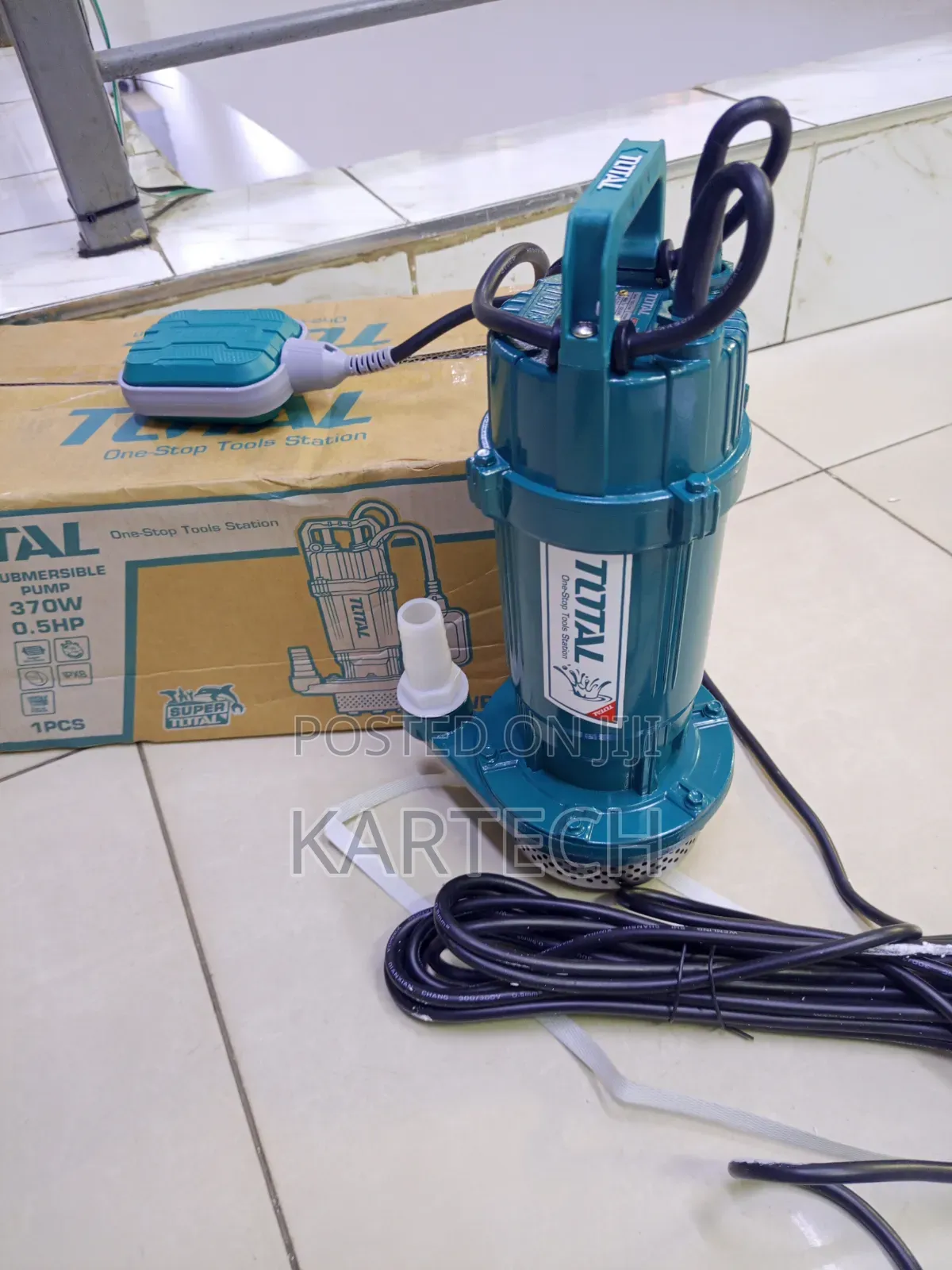 Total 370w (0.5hp) Submersible Clean Water Pump