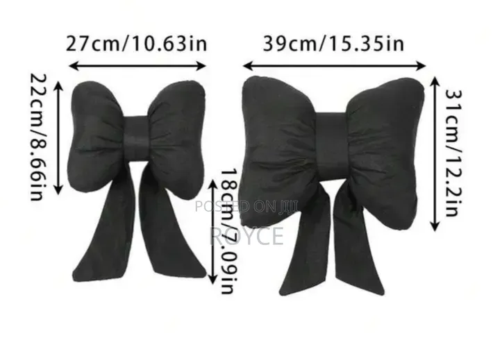 Luxury Bow Car Seat Cushion Set- {Pair}