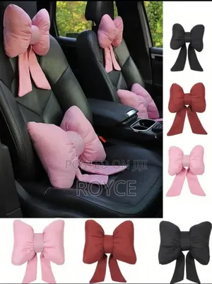 Luxury Bow Car Seat Cushion Set- {Pair}