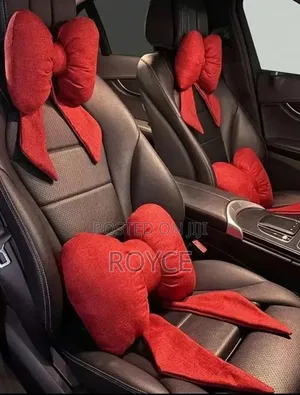 Luxury Bow Car Seat Cushion Set- {Pair}