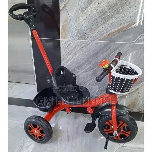 Baby Tricycle With Push Handle.