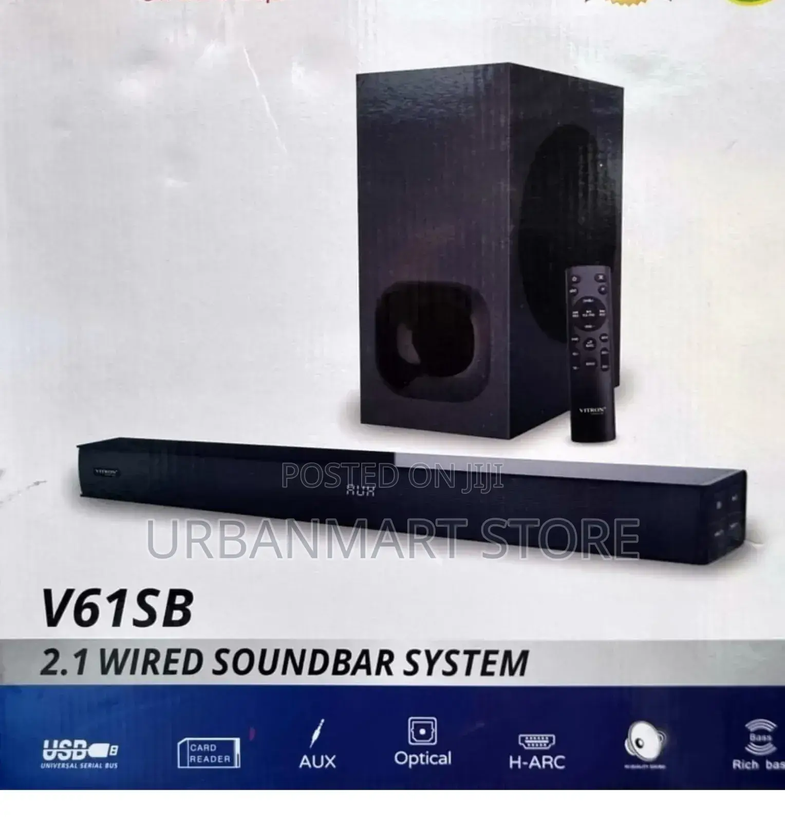 Vitron V61sb Bluetooth Soundbar Speaker With Subwoofer