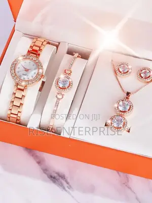 Elegant 5 in 1 Ladies Gift Set- Rose Gold