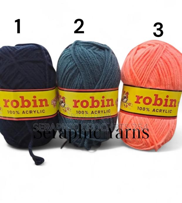 Robin Chunky Acrylic Yarn 5pcs 100g Per Ball - thumbnail 2