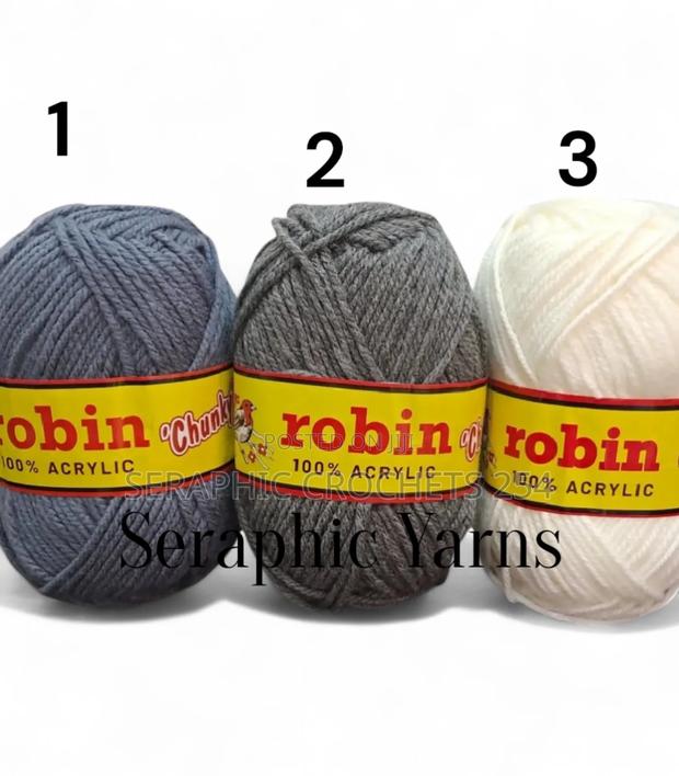 Robin Chunky Acrylic Yarn 5pcs 100g Per Ball - thumbnail 3