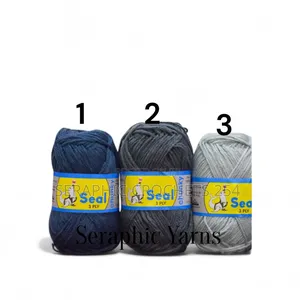 Seal Chunky 3ply Acrylic Yarn 5pcs 100g Per Ball