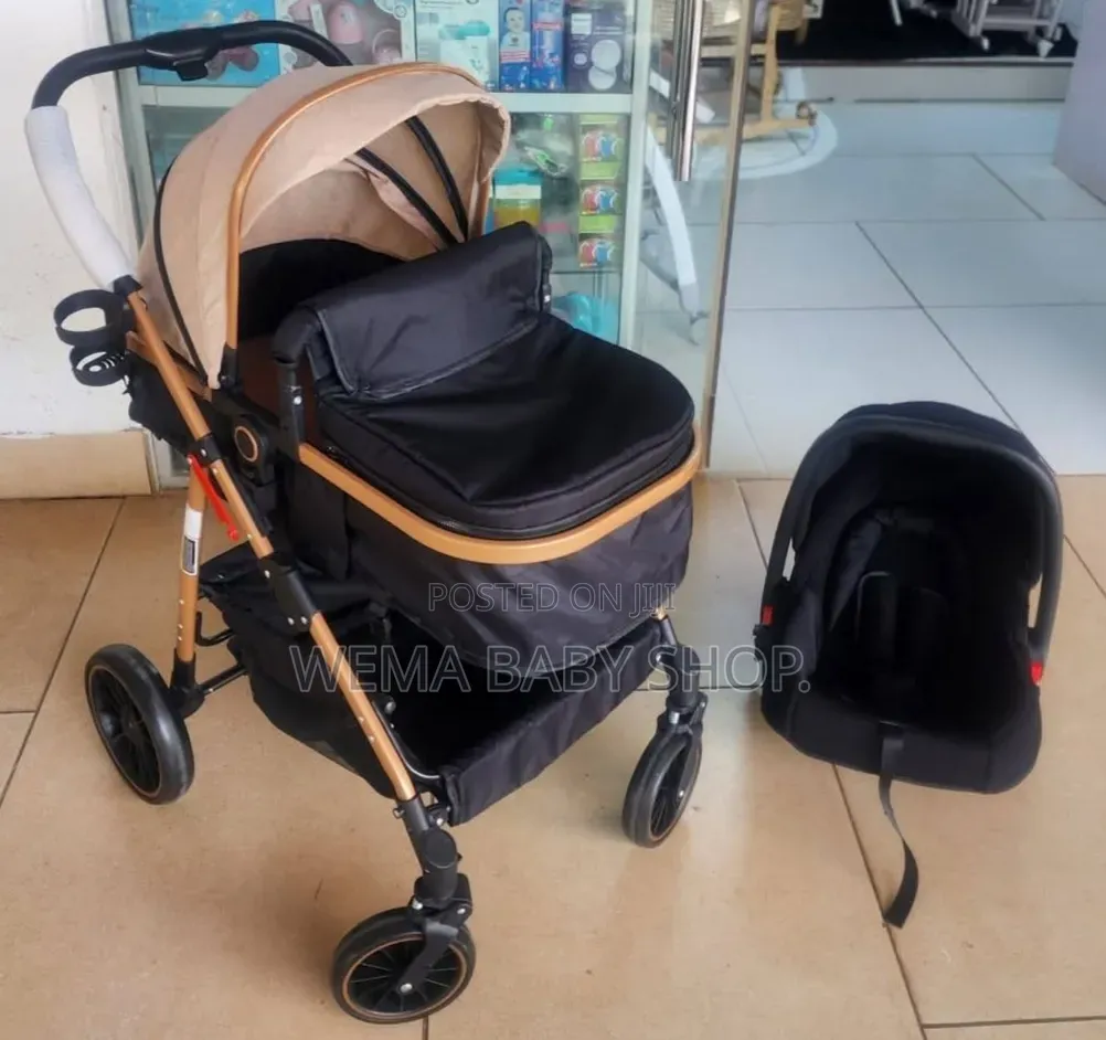 Baby Stroller 3 In 1, High Landscape Travel Pram