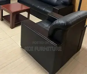 Office Sofa; Klippaun Faux Leather Executive Five Seaters Sofa Set