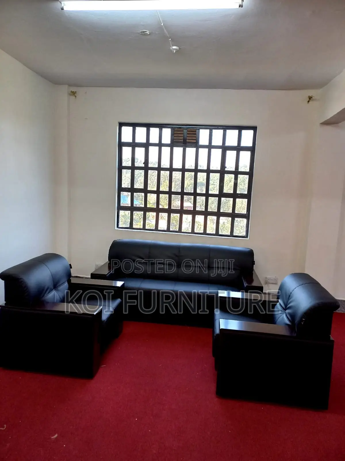 Office Sofa; Klippaun Faux Leather Executive Five Seaters Sofa Set