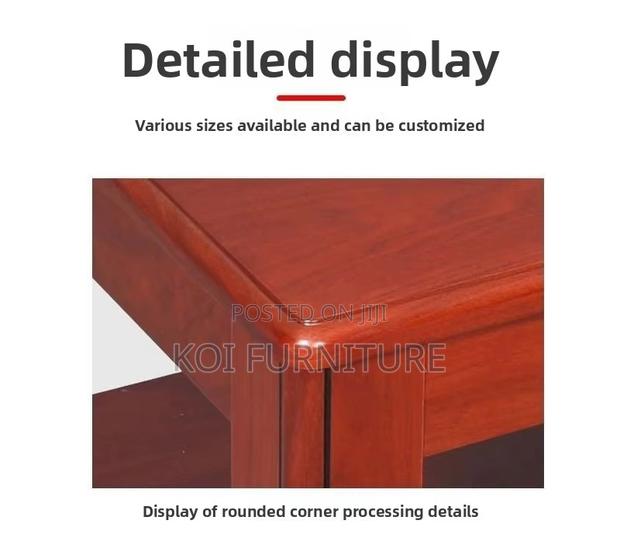 Coffee Table; Saulitee Square Mahogany Coffee Table - thumbnail 2