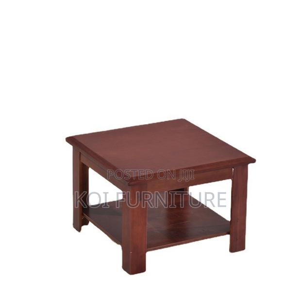 Coffee Table; Saulitee Square Mahogany Coffee Table - thumbnail 3