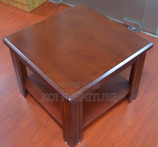 Coffee Table; Saulitee Square Mahogany Coffee Table - thumbnail 6
